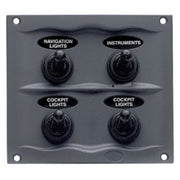 BEP Schalttafel DC Wasserdicht 4xOn/Off, graphit
