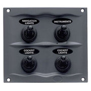 BEP Schalttafel DC Wasserdicht 4xOn/Off, weiß