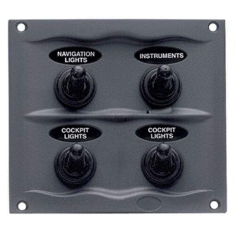 BEP Schalttafel DC Wasserdicht 4xOn/Off, weiß