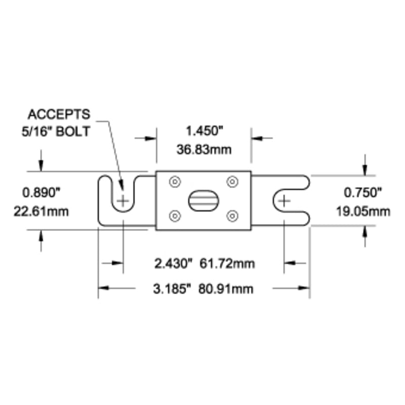 Blue Sea ANL-Sicherung – 750 Ampere