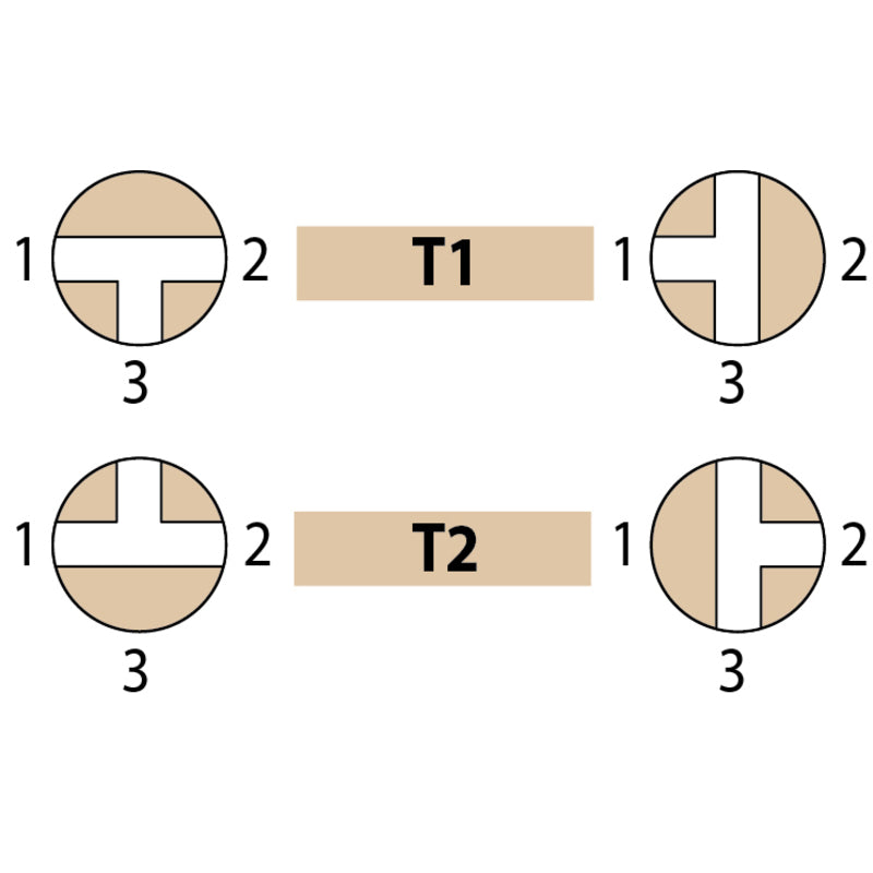 Guidi 3-Wege-Kugelhahn 'T' - G 3/4''
