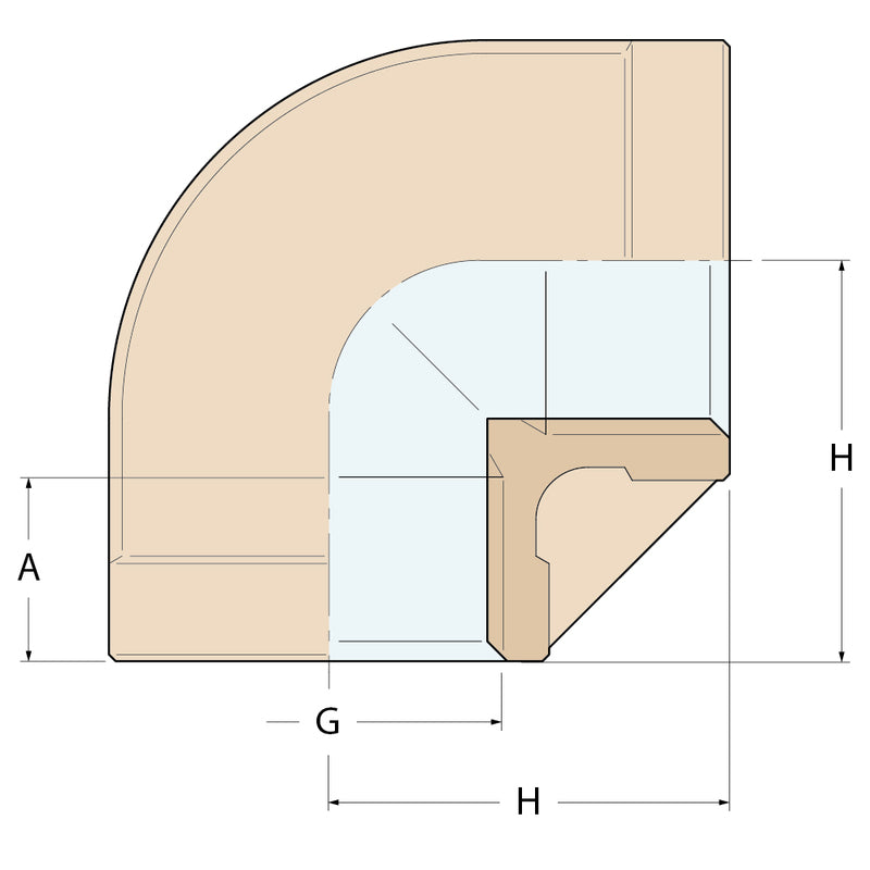 Guidi 90° Winkelstück FF - G 2''