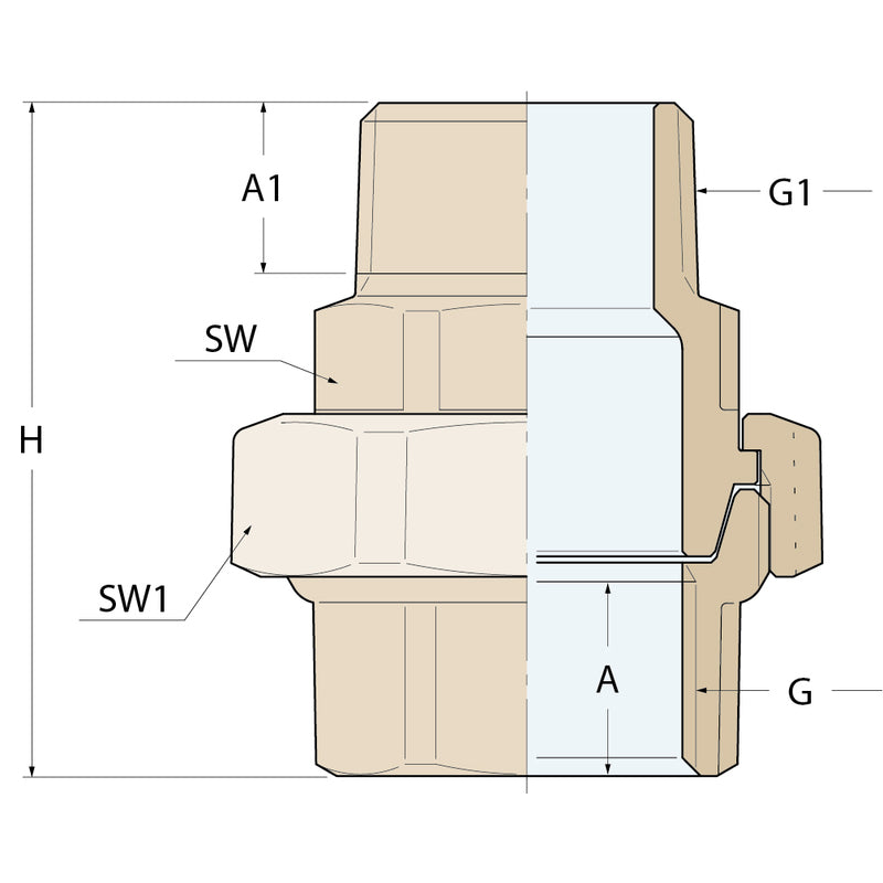 Guidi Düse-MF konisch - G 1/2''
