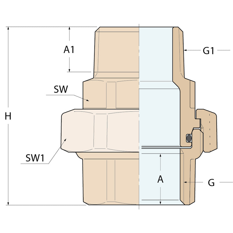 Guidi Düse-MF konisch - G 1''1/4
