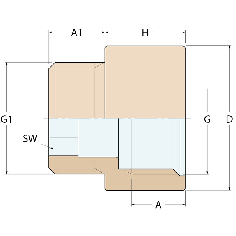 Guidi Erweiterung MF - G 1/2'' H 10