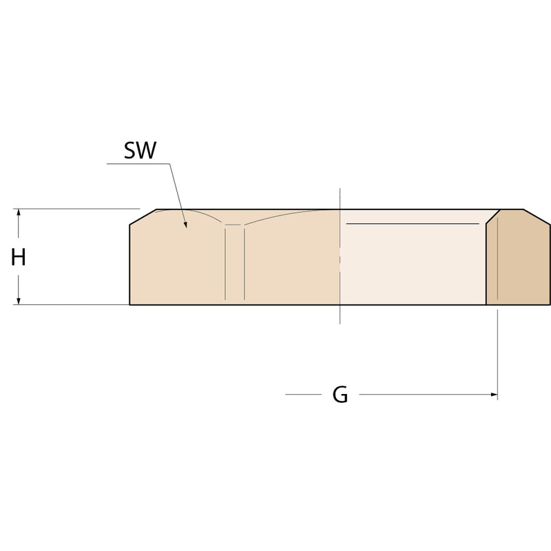 Guidi Flache Kontermutter - G 3/8''