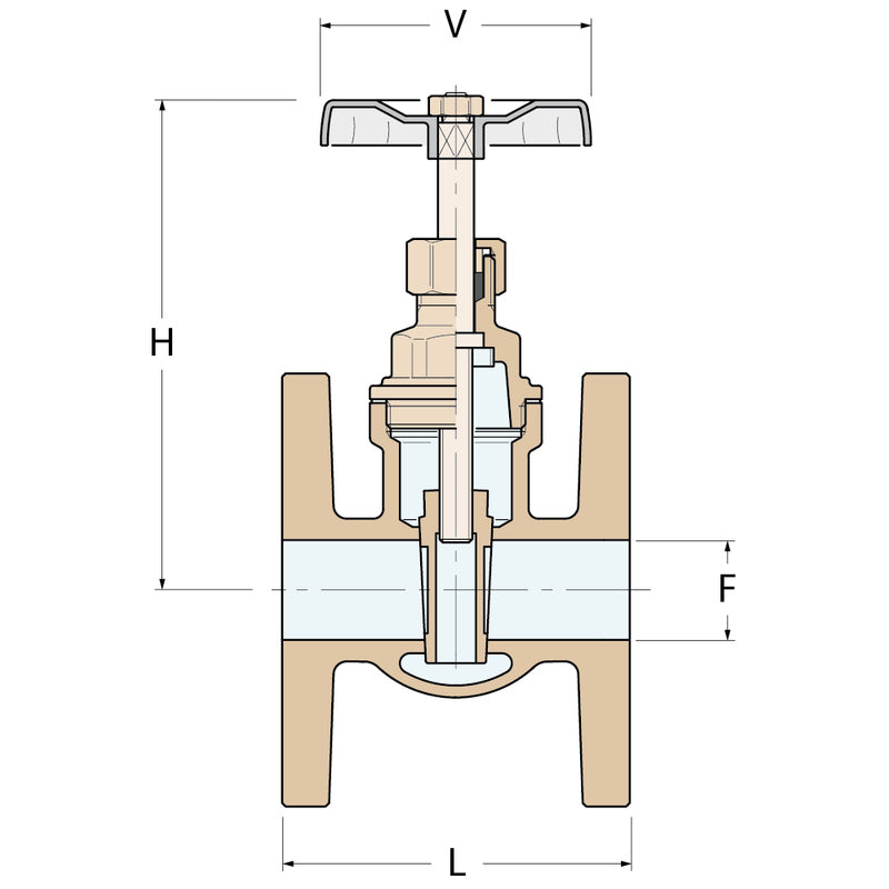 Guidi Flanschschieber - DN 65 PN 16