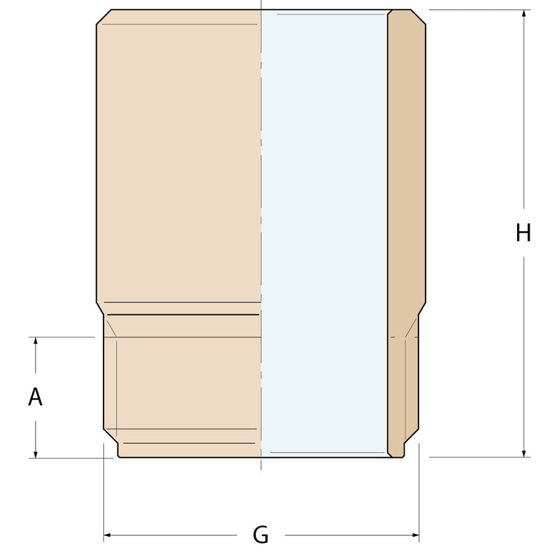 Guidi Gewindehülse M - G 1/4''