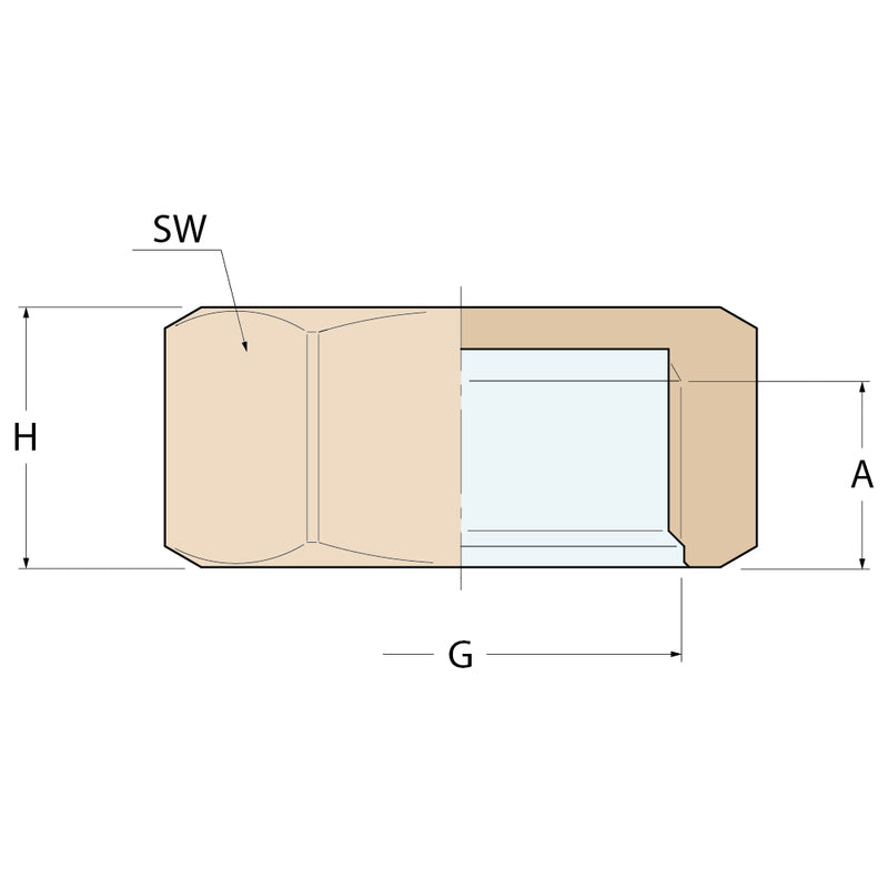 Guidi Gewindekappe F - G 3/4''