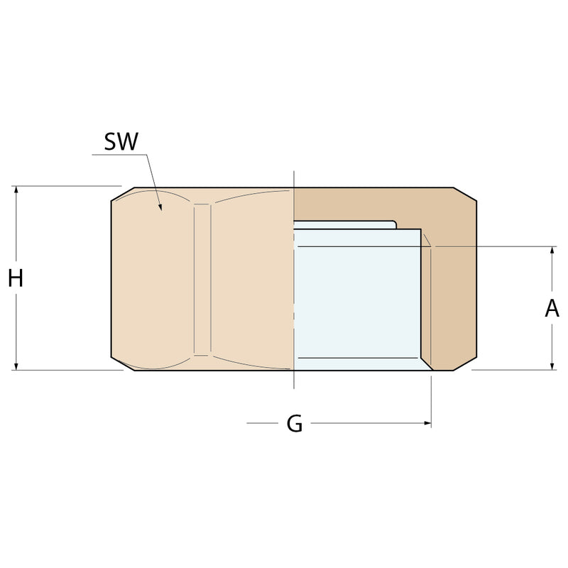 Guidi Gewindekappe F - G 3/8''
