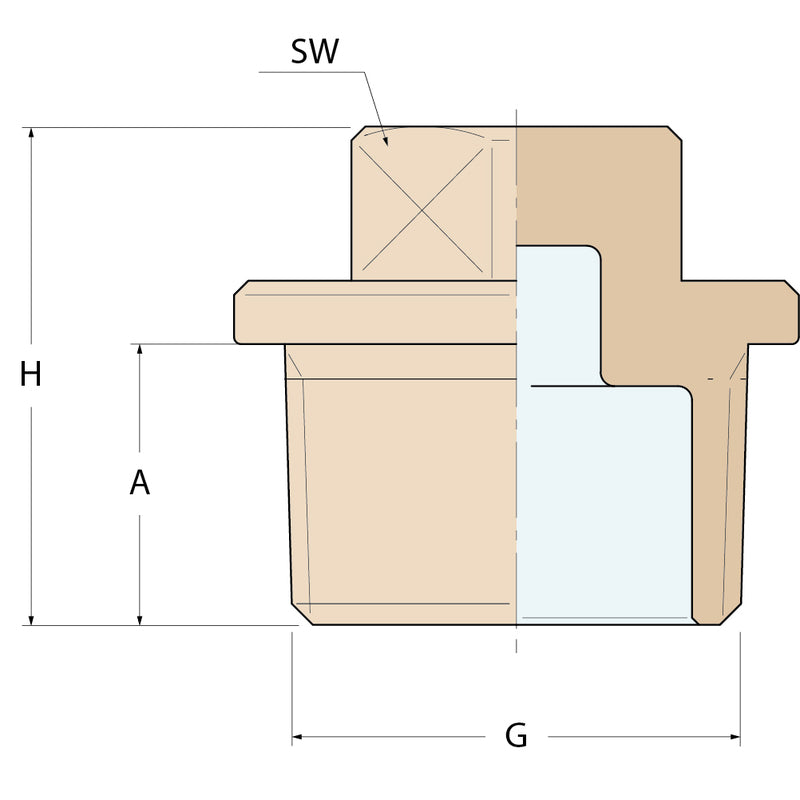 Guidi Gewindekappe M - G 1/4''