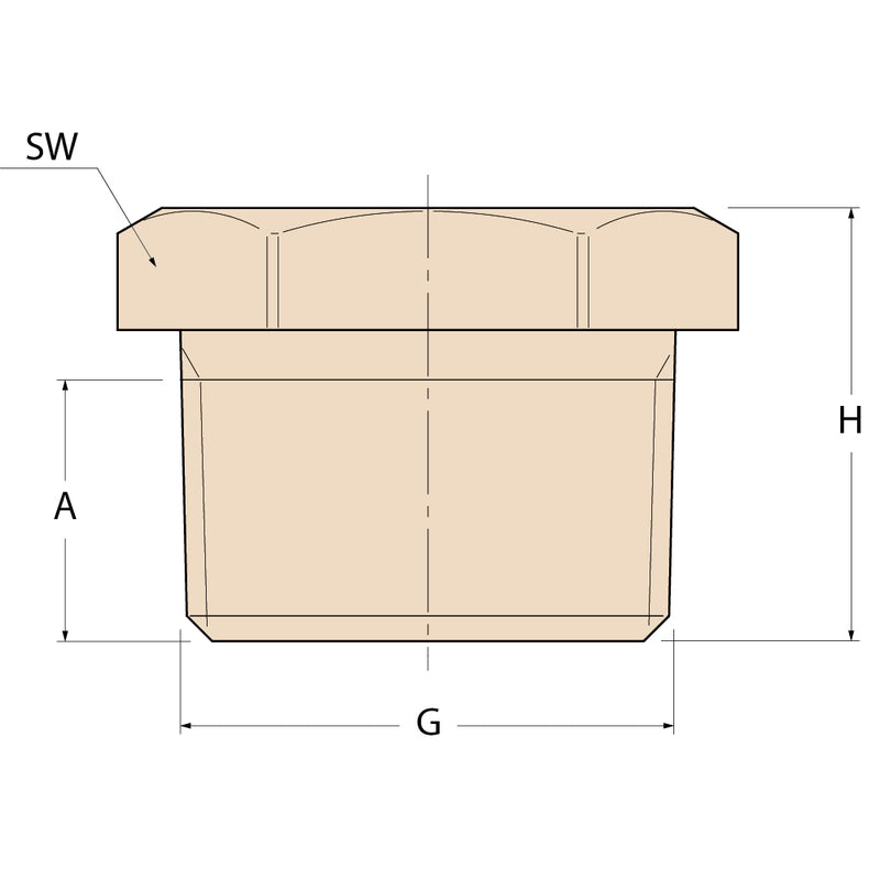 Guidi Gewindekappe M - G 1''