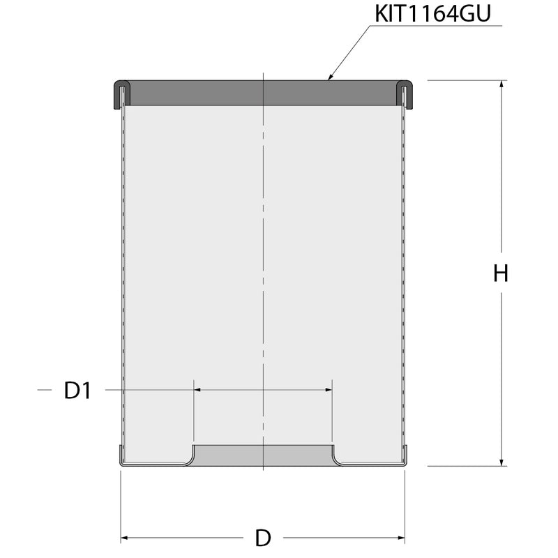 Guidi Korb und U-Dichtung - G 1''1/2