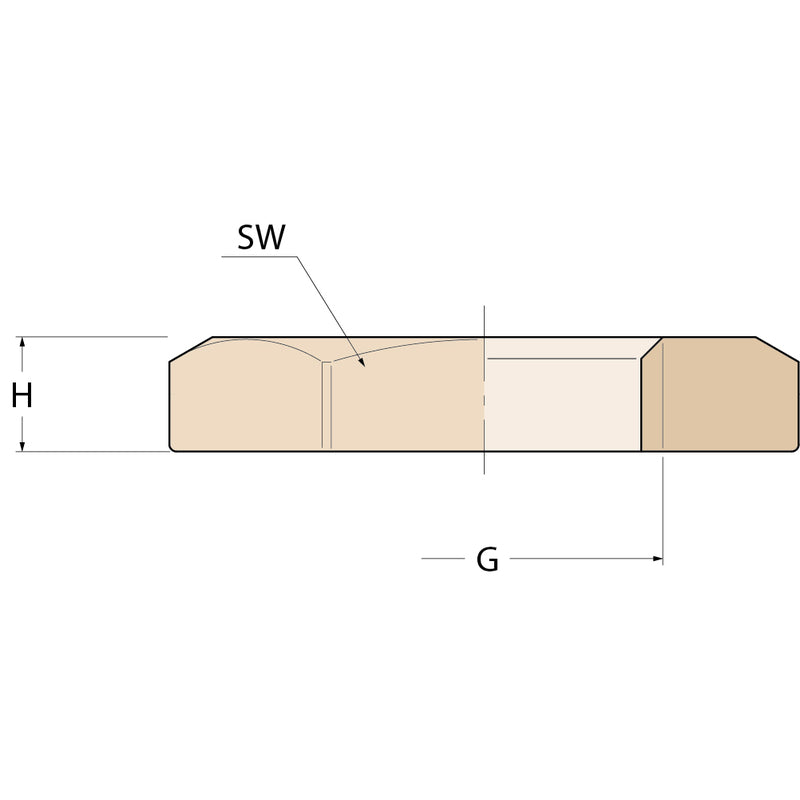 Guidi Sechskantmutter - G 1''1/4