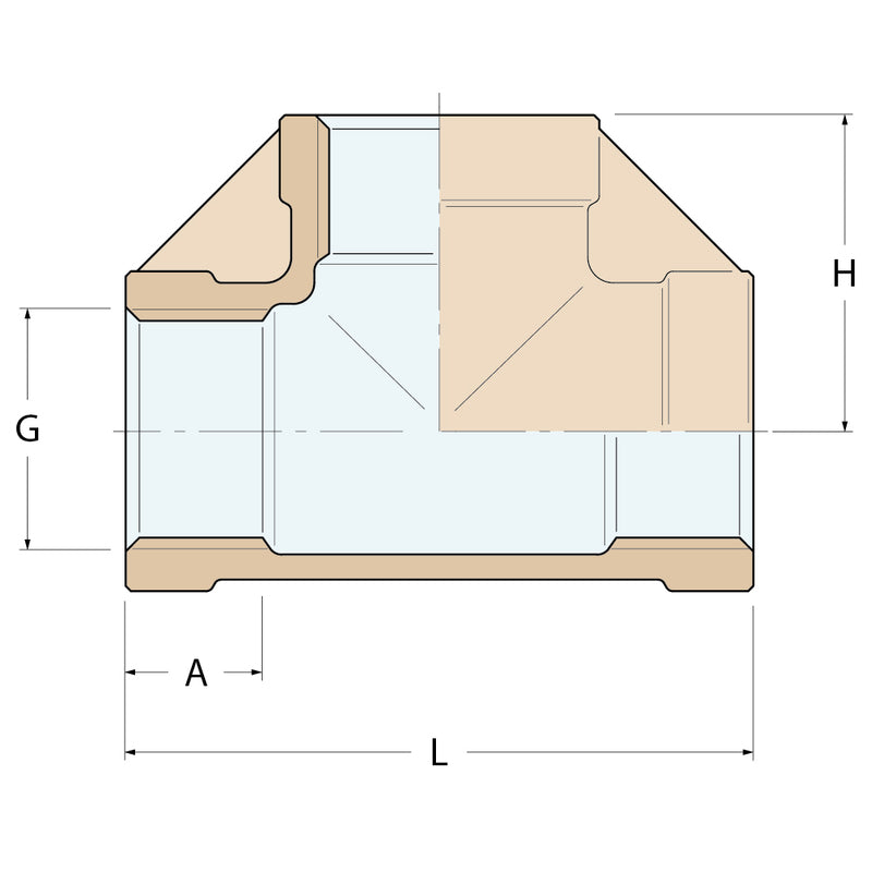Guidi T-Stück FFF - G 1''1/2