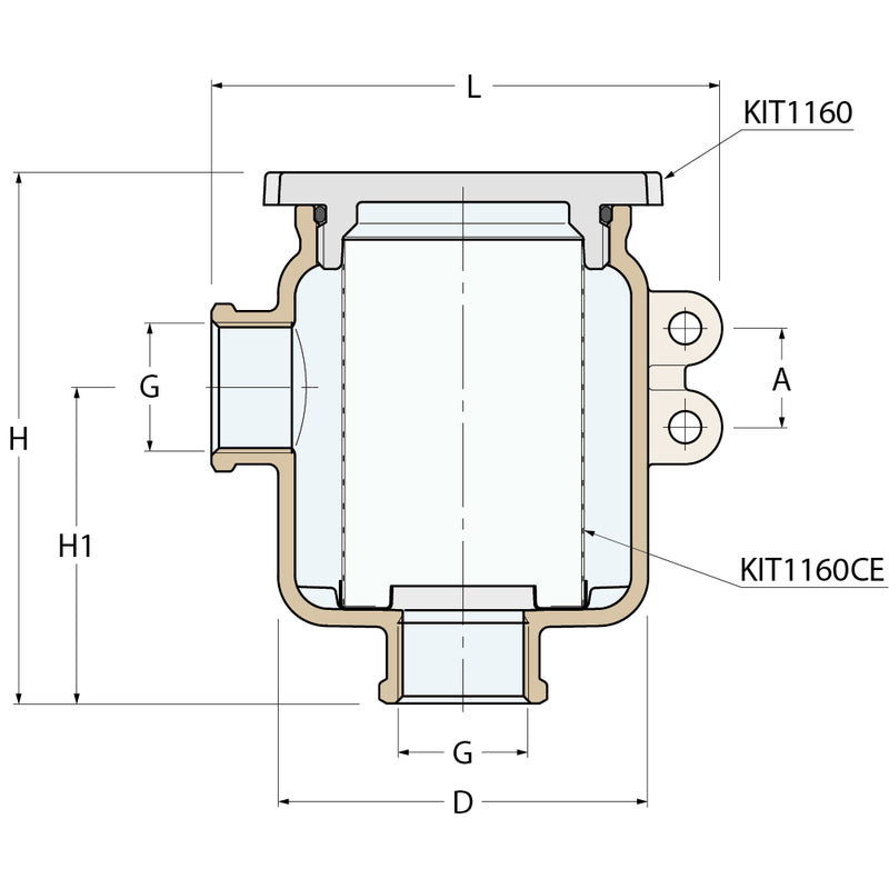 Guidi Wasserfilter „Tirreno“ - G 1''