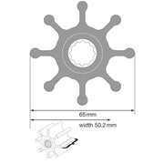 Johnson Impeller für F7 Pumpe, MC97/EPDM