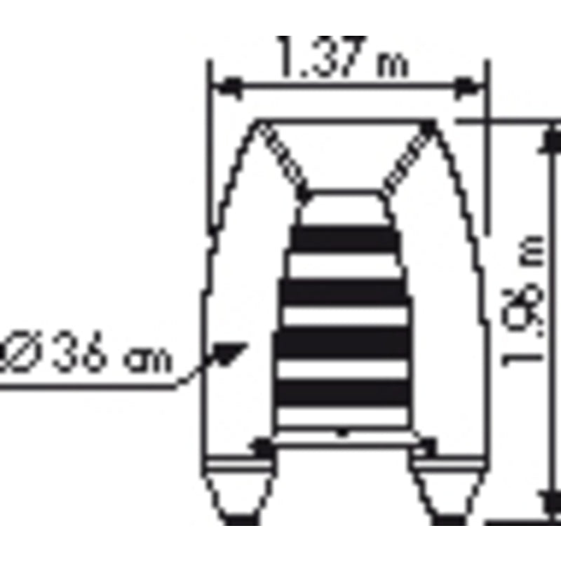 PLASTIMO Schlauchboot RAID II P200SH blau