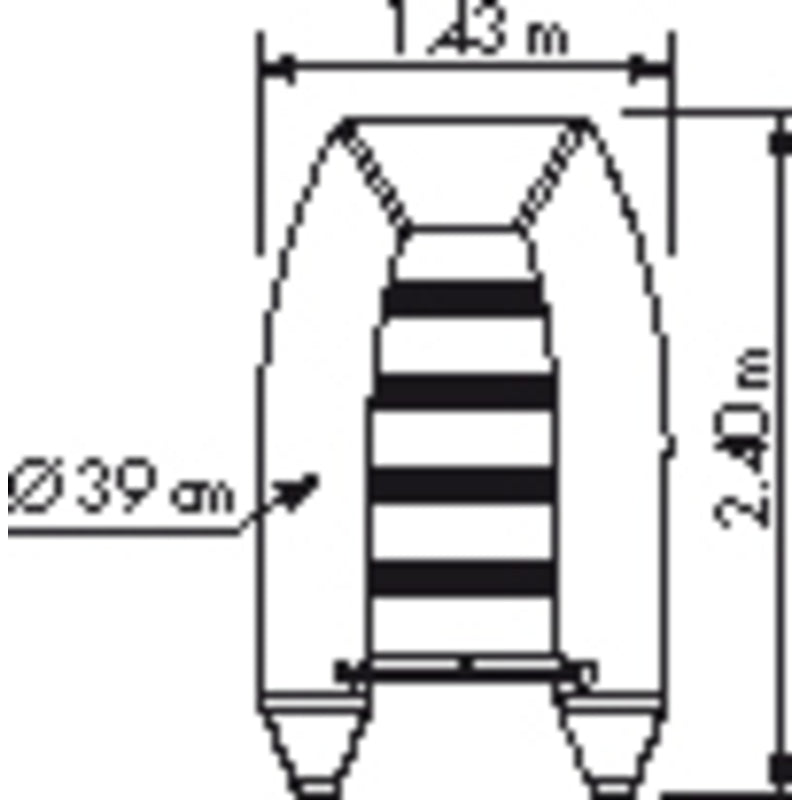PLASTIMO Schlauchboot RAID II P240SH blau