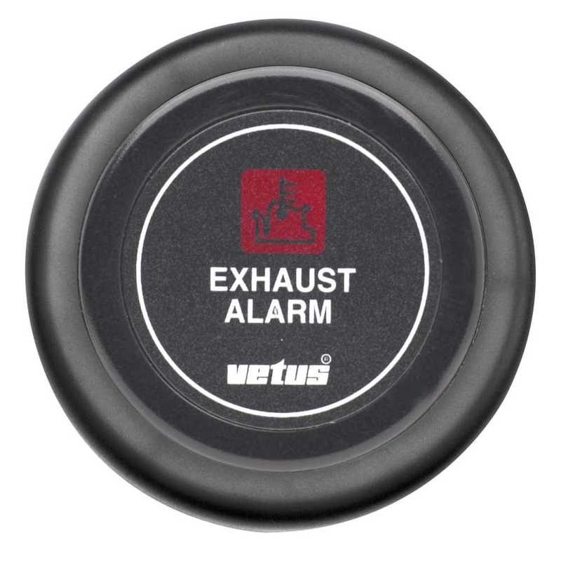 Vetus Auspufftemperaturalarmanzeige, schwarz, 12 V