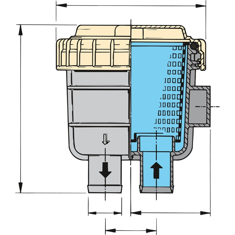Vetus FTR330 Wasserfilter 15,9mm
