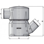 Vetus Kunststoff-Wassersammler 45° 127/127mm