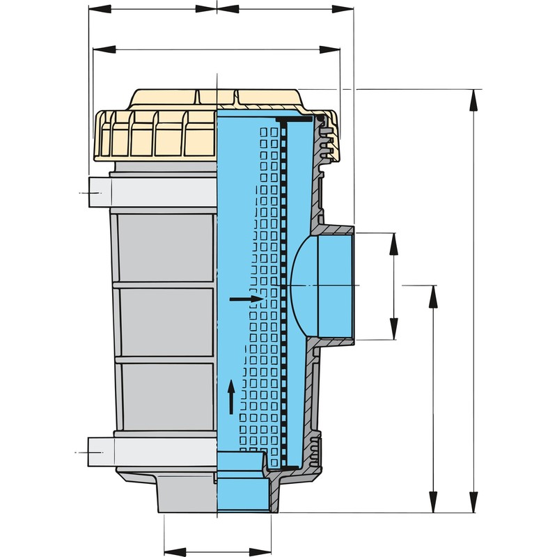 Vetus Wasserfilter 1900 63mm Ø