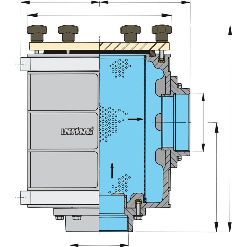 Vetus Wasserfilter 1900 63mm Ø